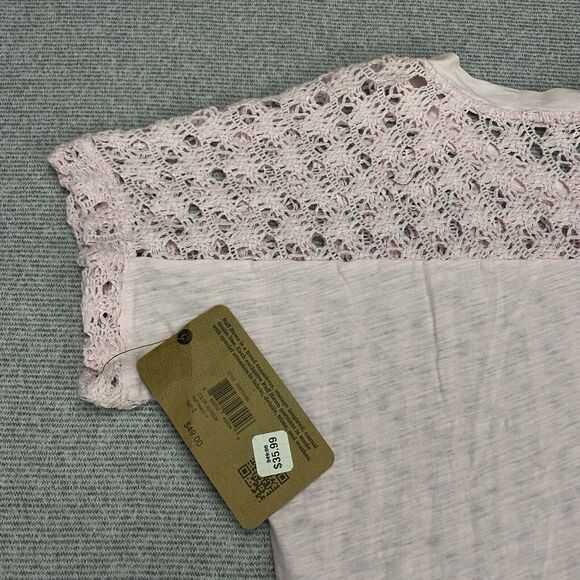 Ruff Hewn Shirt Blouse Top Pink Women's Small Cottage Core Granny Core Tops - Picture 10 of 10